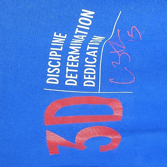 Unisex YMCA Volunteer Short Sleeved T-Shirt in Red White & Blue - Picture 3 of 5